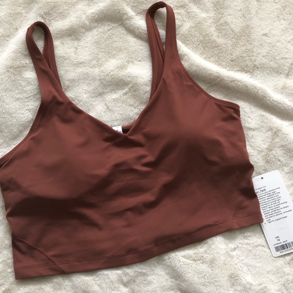 NWT Lululemon Ancient Copper Align Tank